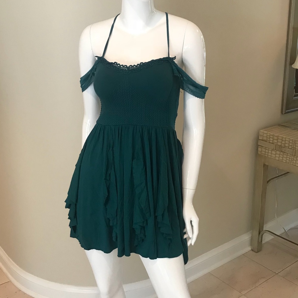 ✨Free People S Turquise Miss Mini Slip Dress ✨